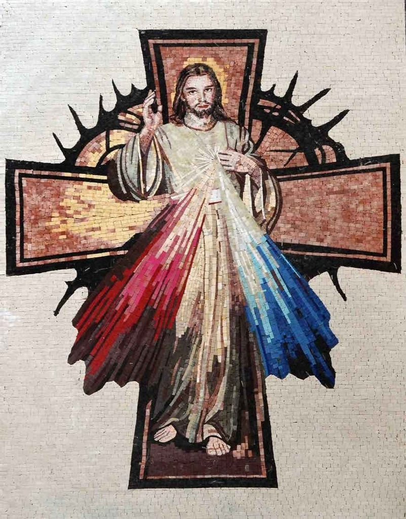 Jesus Christ Blessings Mosaic Art