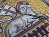 Религиозная мозаичная фреска - Божий Агнец