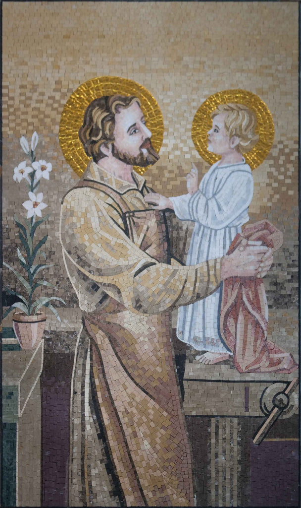 Mosaico cristiano - Mosaico de Jesús