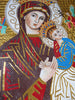 Ícone de mosaico de retrato de Santa Maria