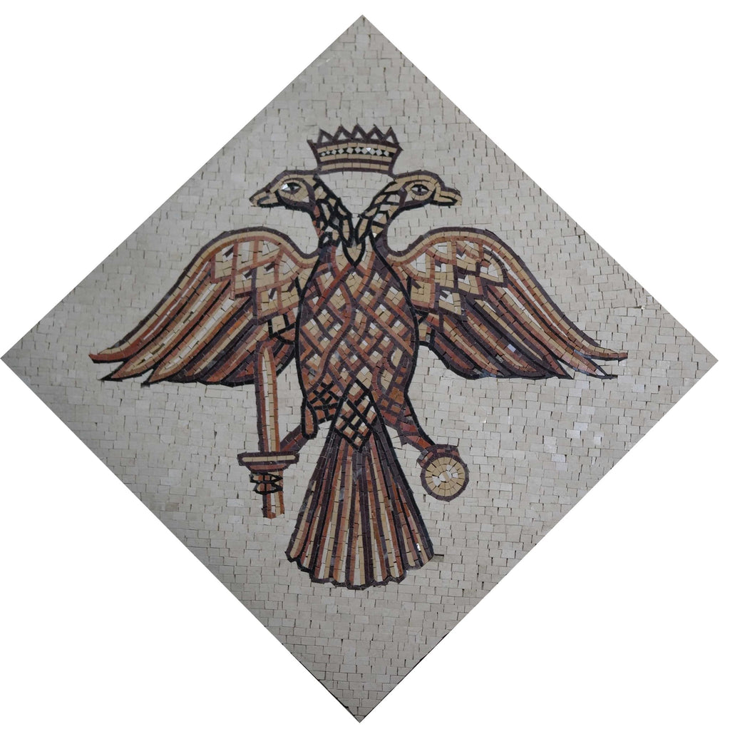 Arte em mosaico para venda - Águia de duas cabeças