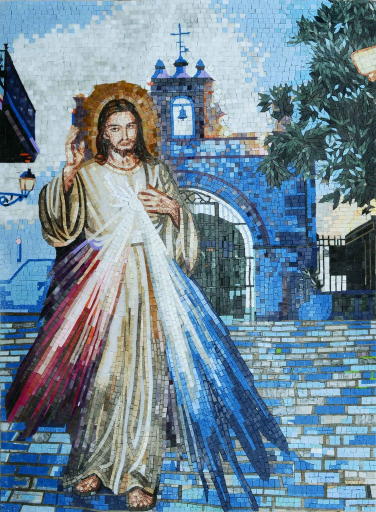Mosaico Religioso Moderno - Jesucristo