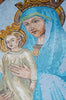 Mosaico de iconos de Jesús y María