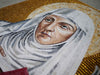 Santa Angela - Religious mosaic Artwork