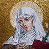 Santa Ângela - Arte em mosaico religioso