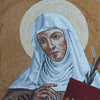 Sainte Angèle - Portrait en mosaïque