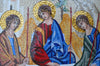 O Ícone da Trindade - Reprodução em Mosaico