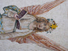Arte religioso del mosaico de los ángeles