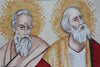 Mural Mosaico Los Apóstoles: San Pedro y San Pablo