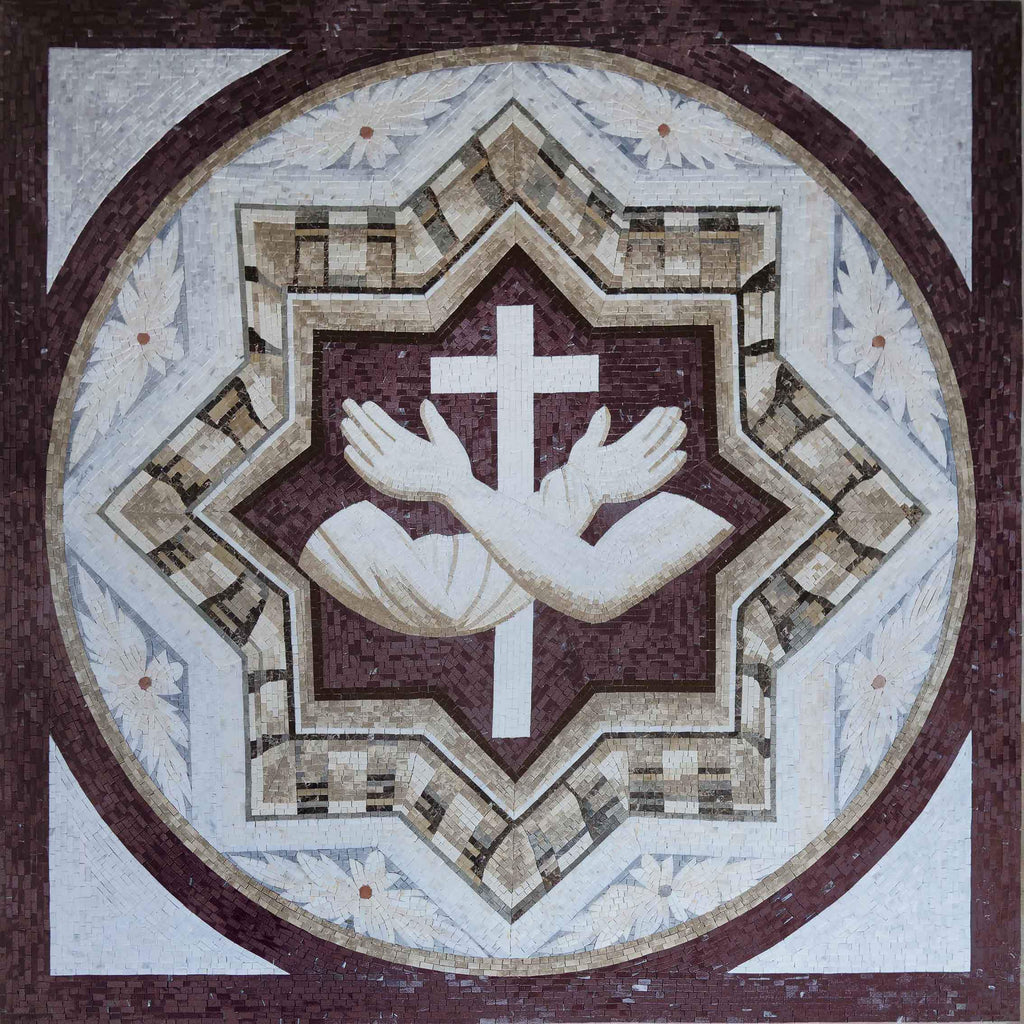 Médaillon mosaïque de l'unité chrétienne