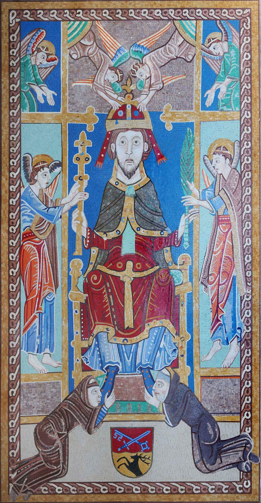 Couronnement de Saint Edmond Mosaïque murale