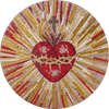 Crucification of the Heart of Christ Mosaic Mural