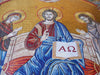 Révélation du Christ et de Dieu mosaïque murale