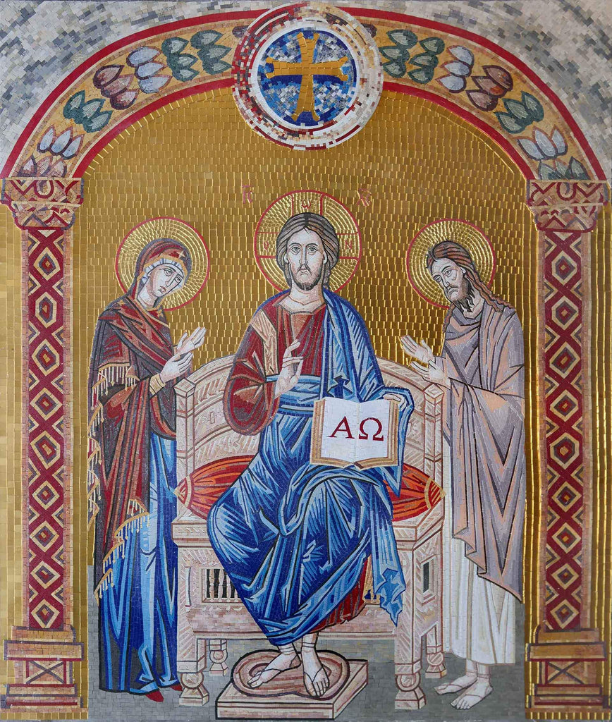 Révélation du Christ et de Dieu mosaïque murale
