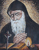 Art De La Mosaïque Religieuse - Portrait De Saint Charbel