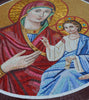 Mosaïque religieuse - Jésus et Marie