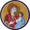 Mosaïque religieuse - Jésus et Marie