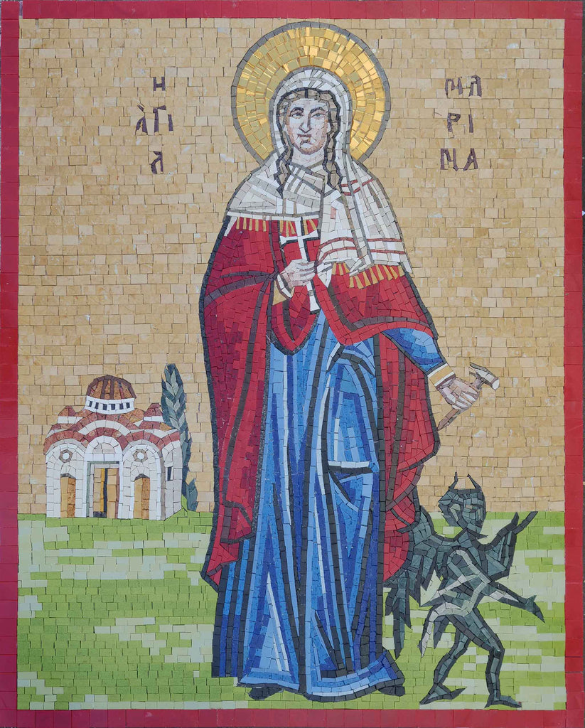 Saint Marina Orthodox - Christian Mosaic Art