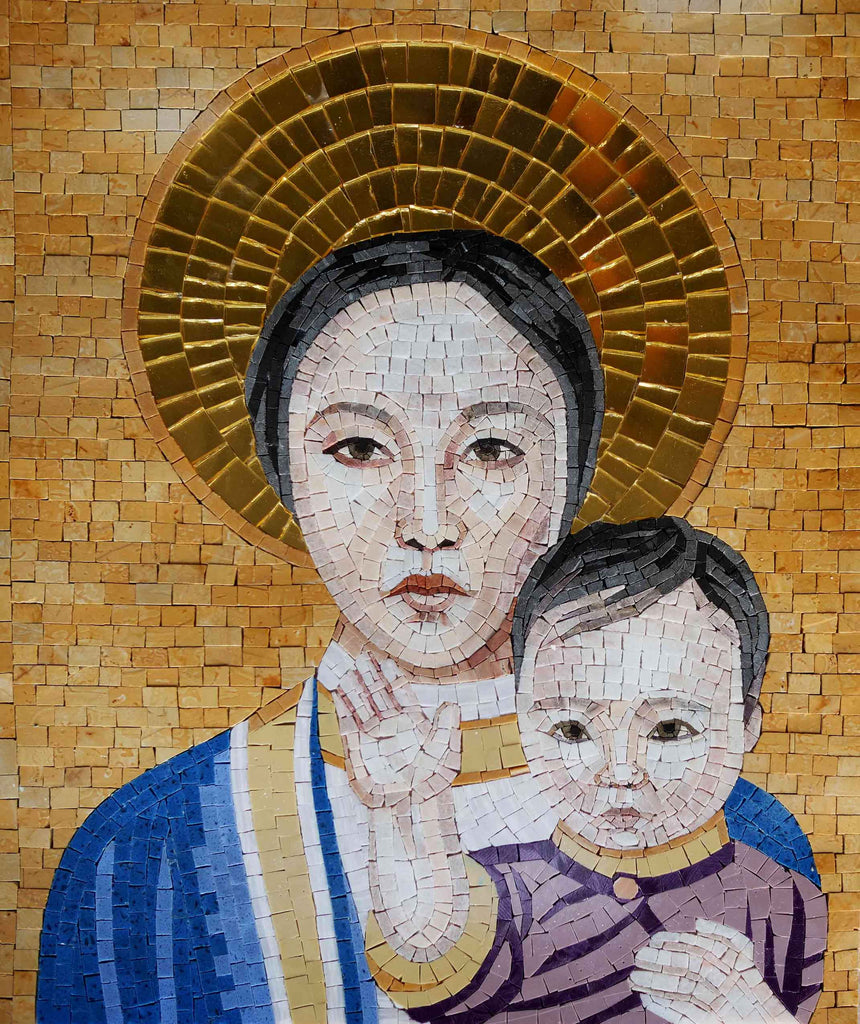 Mosaico de Arte Sacra - Ícones Religiosos
