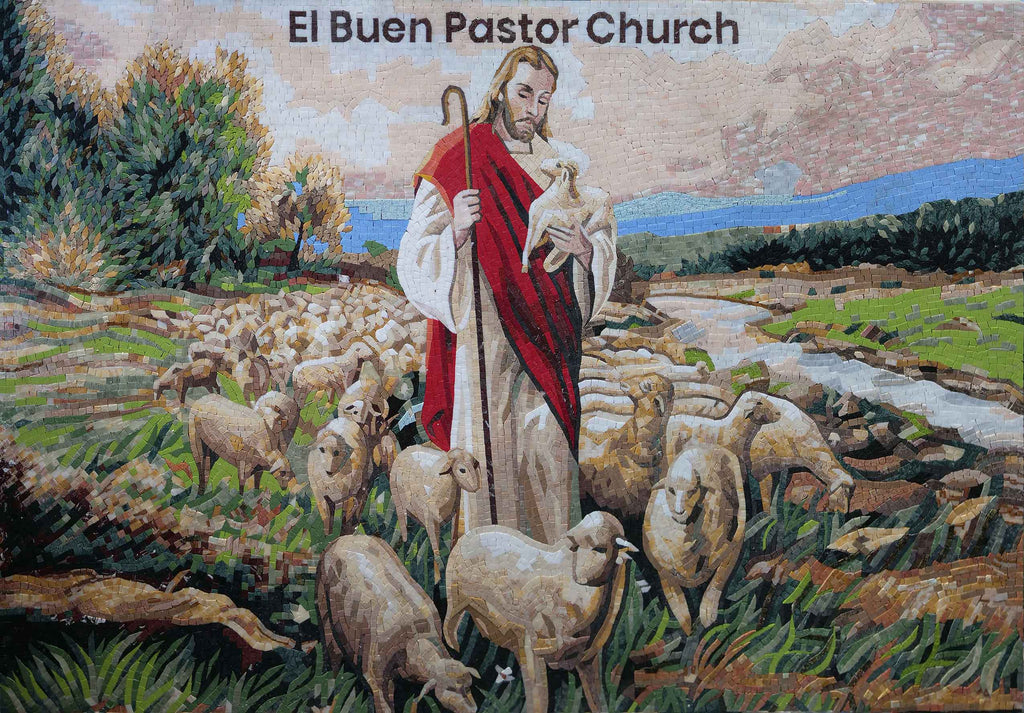 Oeuvre de mosaïque - Église El Buen Pastor