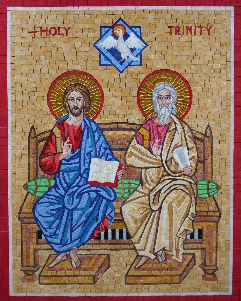 Santíssima Trindade - Desenho de Mosaico Religioso