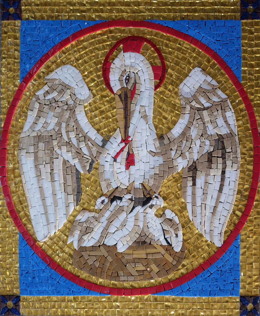 Religious Art Mosaic - Holy Pelican