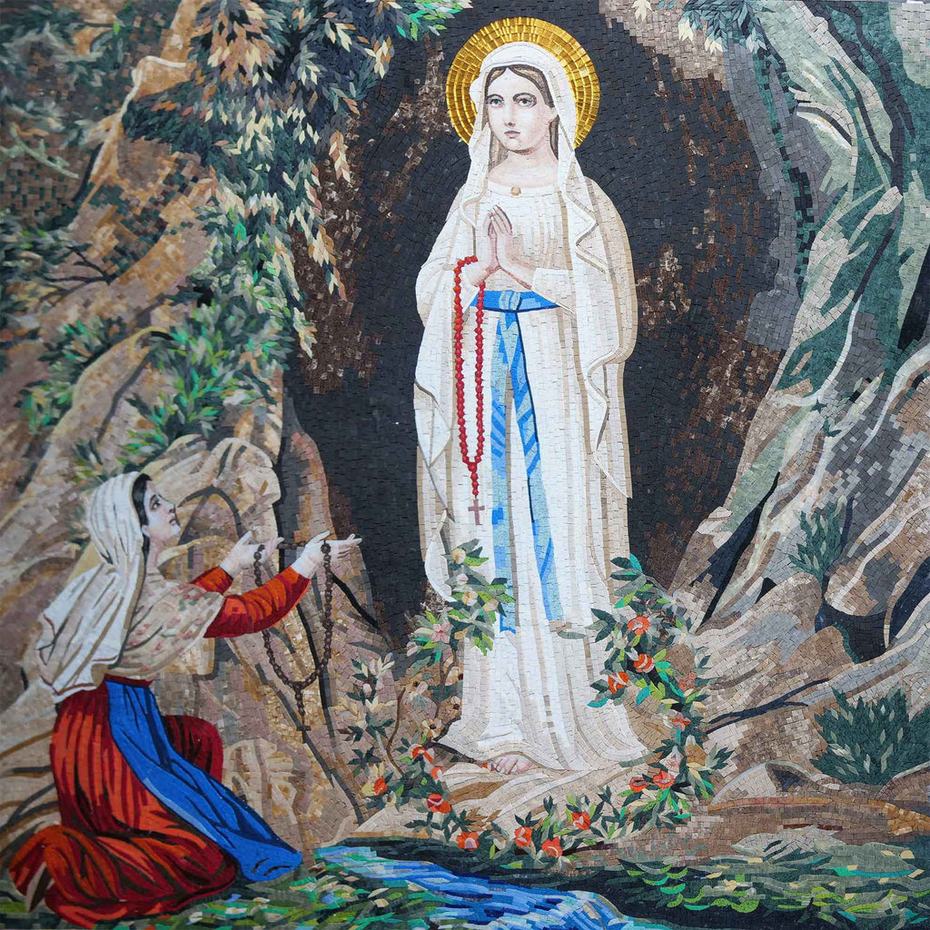 Mosaico de Arte Sacra - Ícone Religioso Cristão