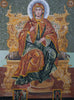 Saint Holding the Cross - Mosaic Designs