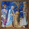 Maria e os Santos - Arte em mosaico