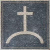 Arte de pared de mosaico - La cruz neutra