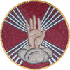 Divine Hand Mosaic Medallion