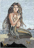 Azulejo de mosaico de sereia para piscina - Sharon