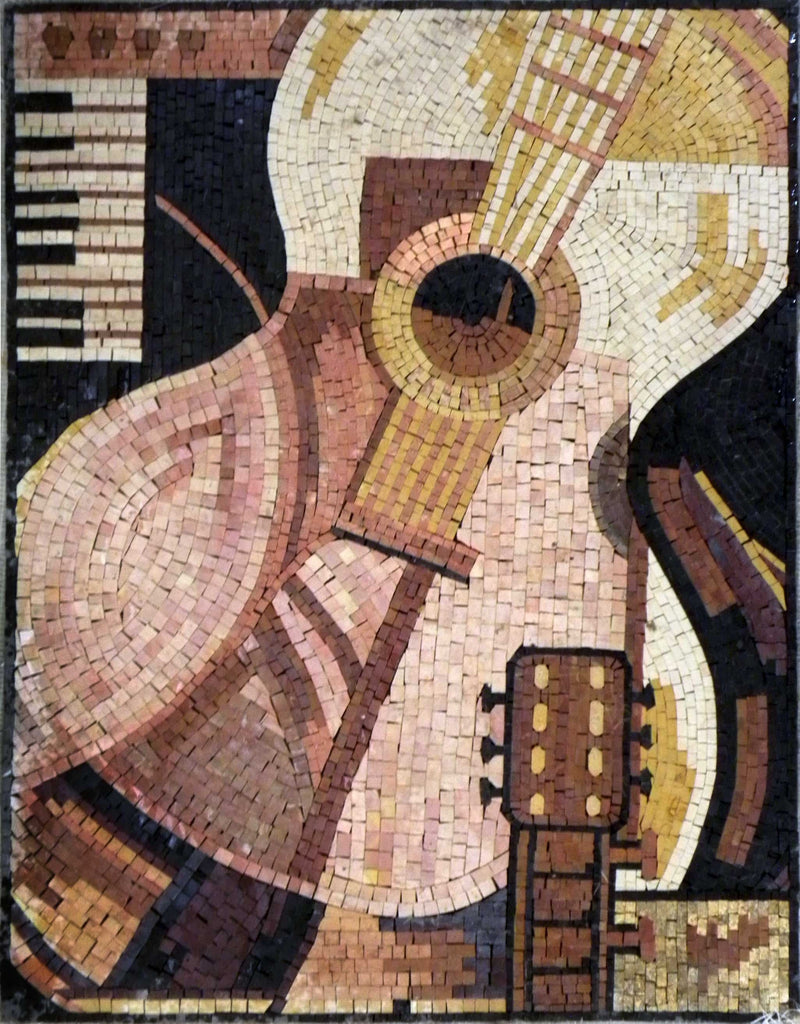 El poder de la música II - Arte de pared de mosaico abstracto