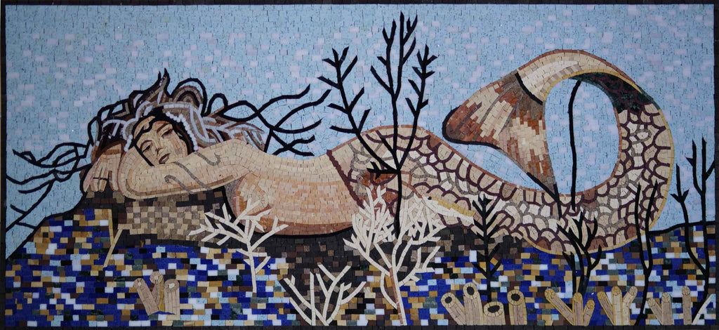 Seductive Mermaid - Mosaic Art