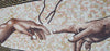 Art mural en mosaïque - La création d'Adam