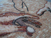 La création d'Adam par Michngangelo - Médaillon en mosaïque