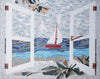 Sailboat - Mosaic Art