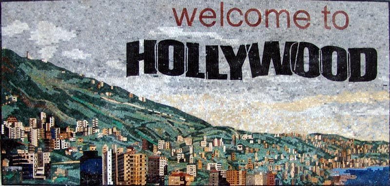 Mármol de mosaico de Hollywood
