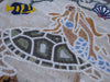 Art de la mosaïque - La tortue sirène