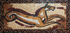 Arte em mosaico - cavalo pré-histórico