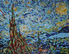 Vincent Van Gogh-mosaico de la noche estrellada