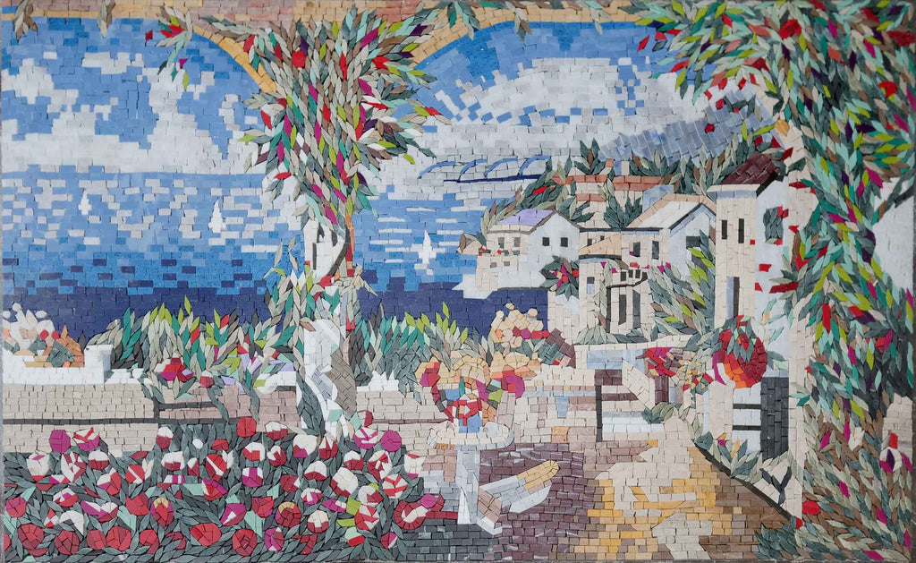 Mosaic Artwork - Balcony Sea View