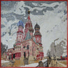 Catedral de São Basílio em mosaico de arte cristã de Moscou