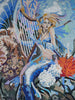 Harpa de sereia mágica em mosaico