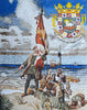 Arte Mosaico - Desembarco de Cristóbal Colón
