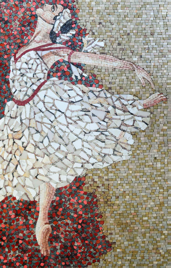 Geometric Figure - Marble Handmade Art Mosaic Designs - Mesh Backing