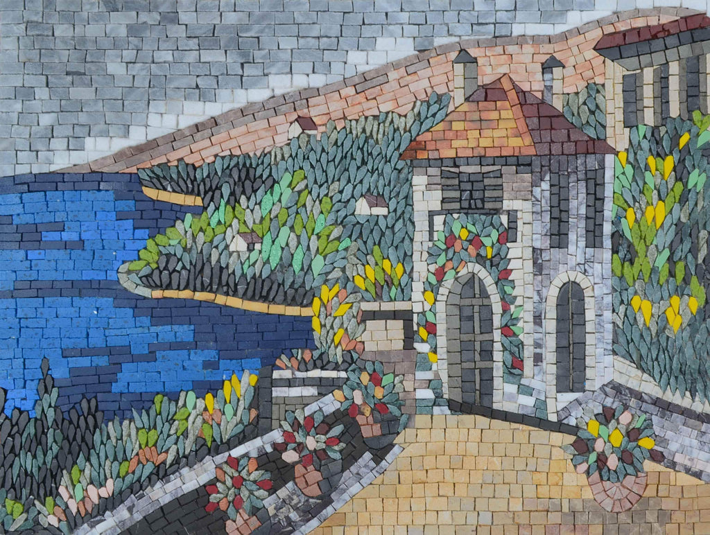Fuga al mare - Arte del mosaico
