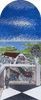 Vista del balcón de la ciudad - Arte mosaico