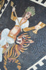 Baco y el tigre - Arte del mosaico