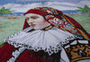 Donna vestita in costume folcloristico - Opera d'arte a mosaico